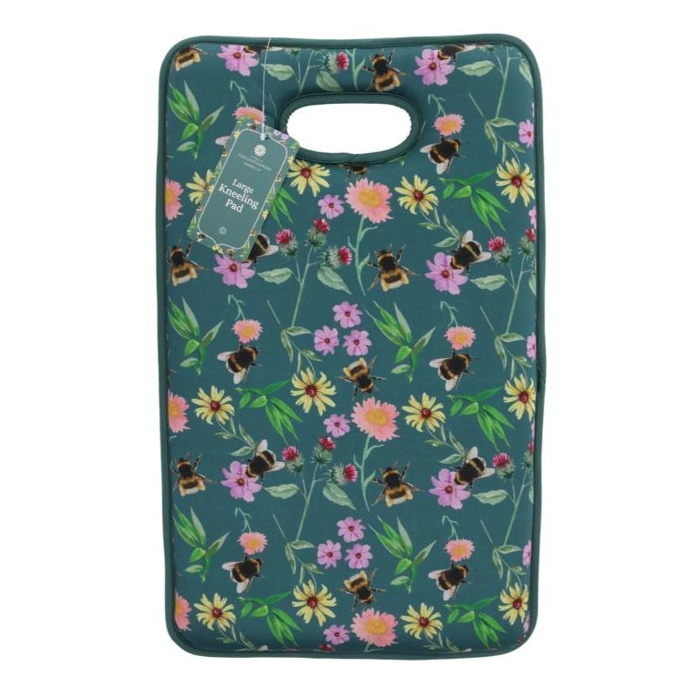 Country Club The Cultivated Gardener Meadow Bee Kneeling Pad Green Large OUT246210 | Outer 100 Percent Polyester with SBR Coating | Inner 50 Percent Polyurethane Foam