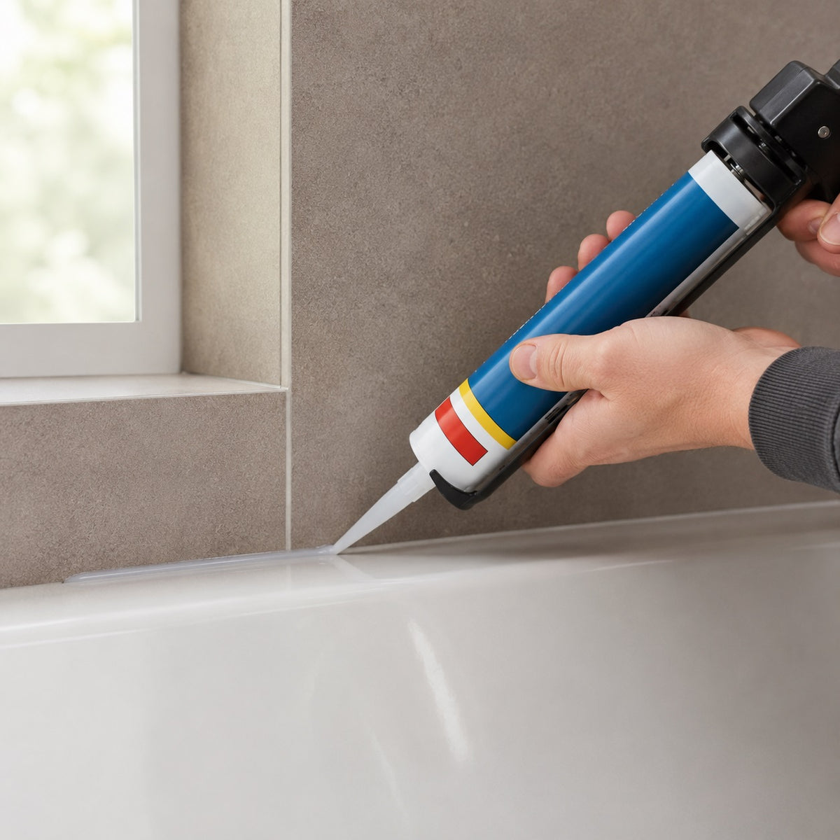 Soudal Silirub MPS Acetoxy Sanitary Silicone Sealant Clear 270ml 167389 | Multi-Purpose One Part Joint Filler | Anti-Mould Fungicide Formula | Kitchen Bathroom Bath Shower Tile Sealing