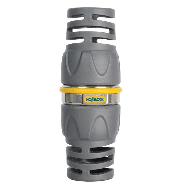 Hozelock Pro Metal Hose Repair Connector Grey 12.5mm 2043P0000 | Supplied With Complete Fittings | Hose Pipe Repair Connector | Outdoor Hose Connector | Hose Repair Fitting | Hose Repair Fitting