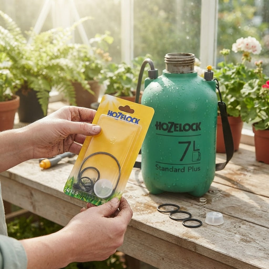 Hozelock Standard Plus Pressure Sprayers Annual Service Kit Assorted 4125 | Supplied With Complete Fittings | Best For 5Ltr | 7Ltr and 10Ltr Sprayer | Sprayer Maintenance Kit | Sprayer Repair Accessories