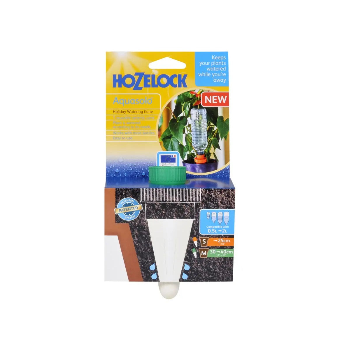 Hozelock Aquasolo Holiday Watering Can Green and White 27118000 | Supplied With Complete Fittings | Compatible With 0.5 to 2Ltr | Self Watering System | Plant Waterer | Pot Plant Watering