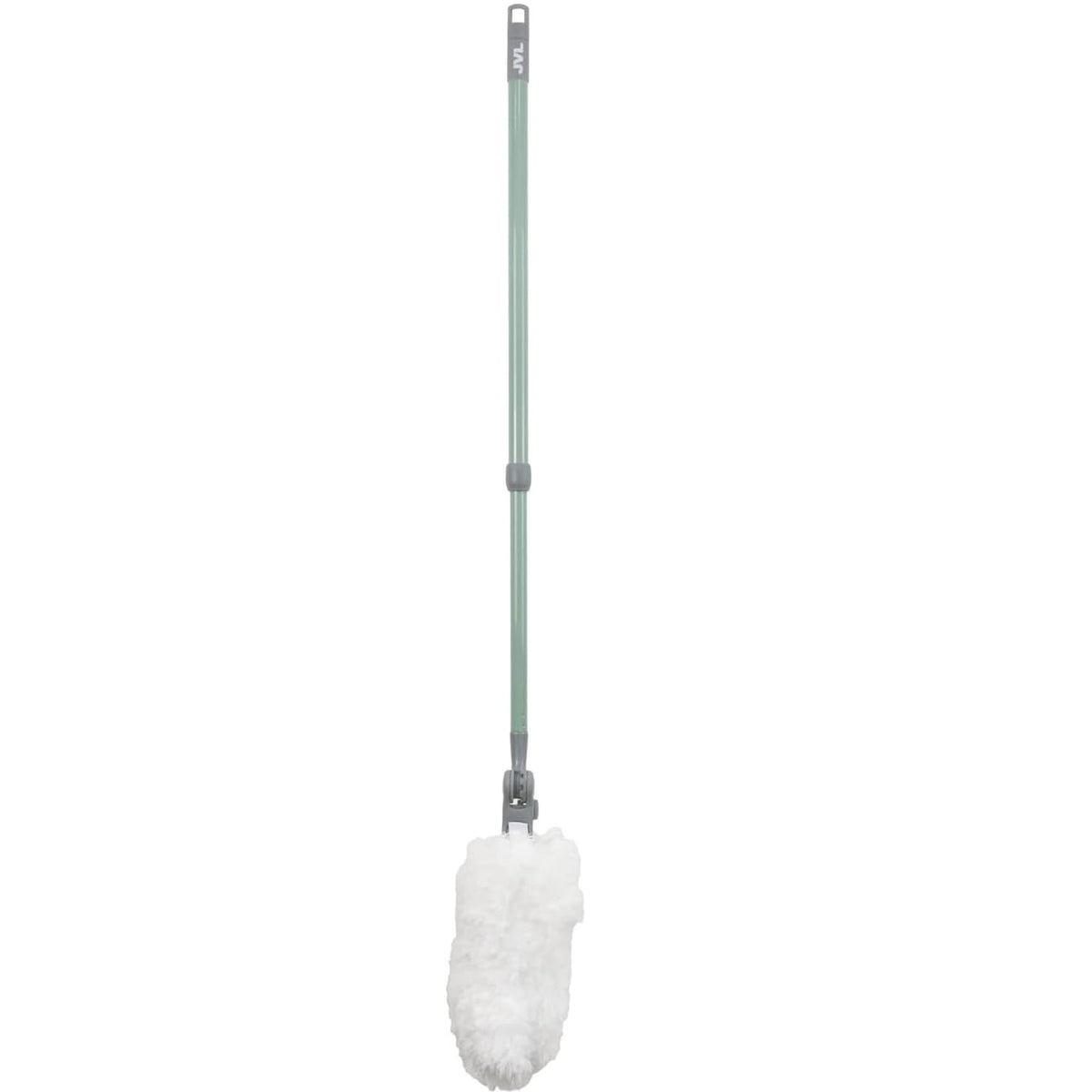JVL Extendable Microfibre Duster Green 66cm-106cm 20-733GN | 270 Degree Rotating Multi-Angle Head | Telescopic Handle Home Dusting Tool | Suitable for High Ceilings Radiators Furniture Cleaning