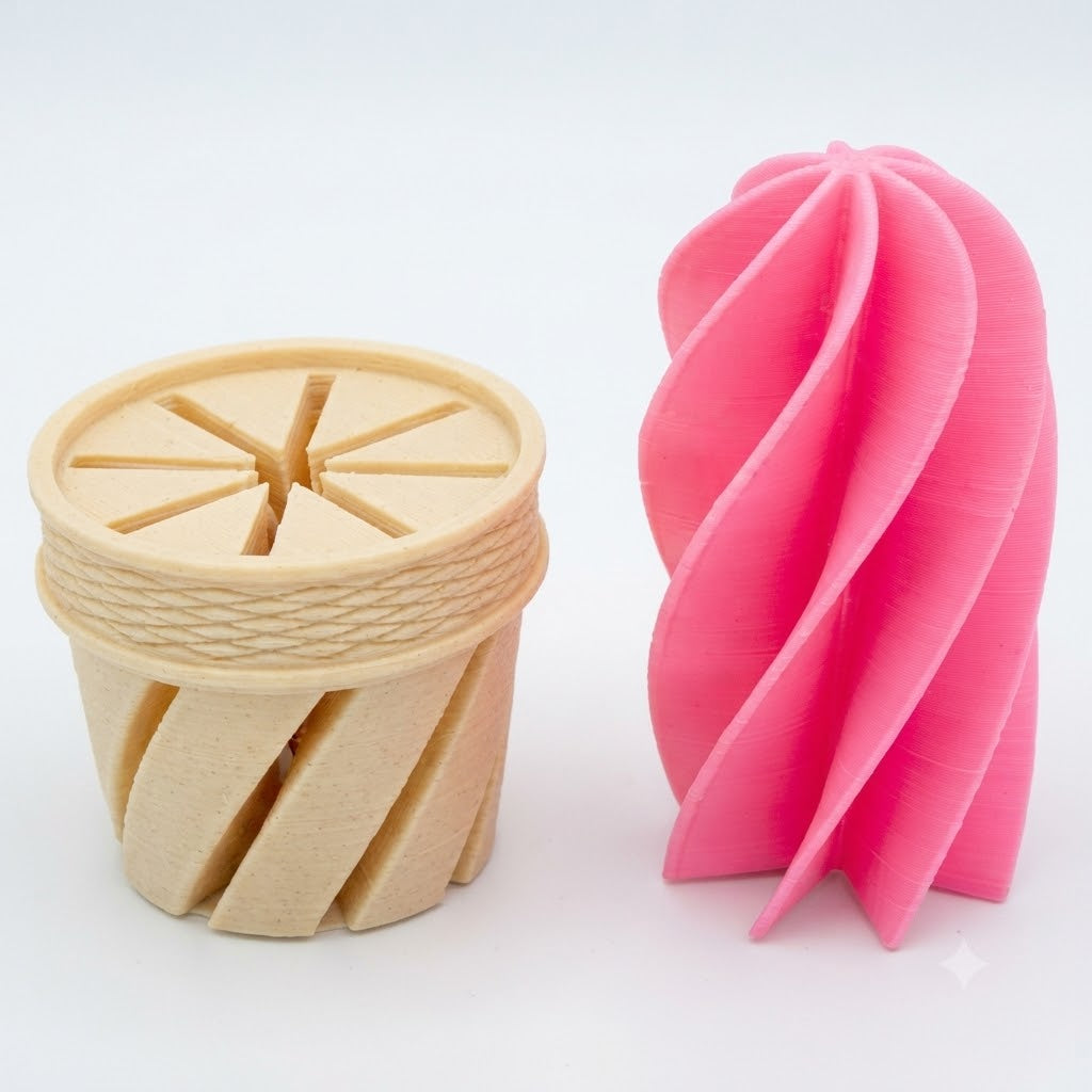 HGL 3D Printed Ice Cream Cone Twister Assorted SV22412 | Small Gift Toy | Ice Cream Toy For Kids | Handheld Fidget Toy | Ice Cream Novelty Toy | Food Themed Toy