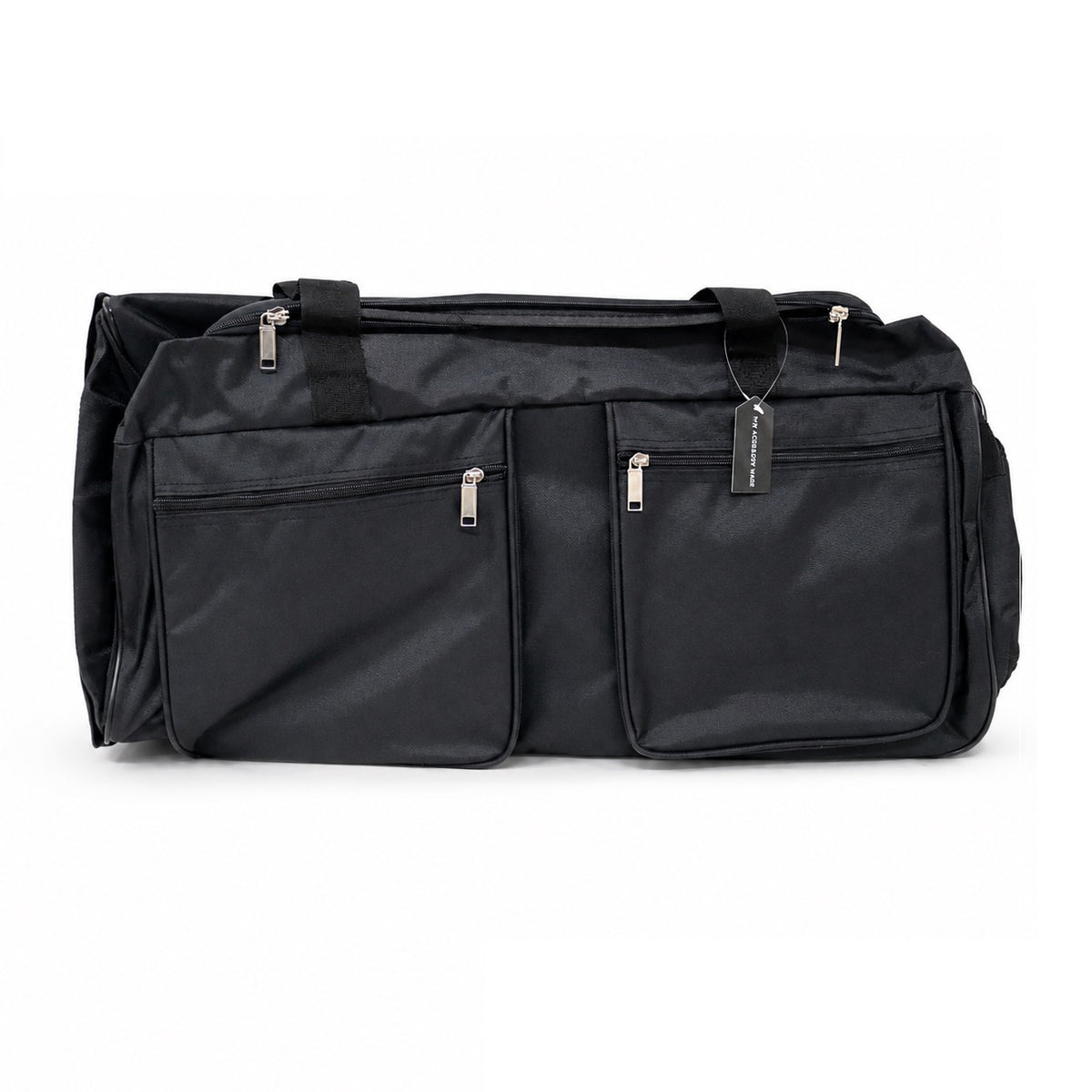 3 Wheels Cargo Travel Bag Black 25-Inch 65cm x 30cm x 33cm CT030 | Wheeled Duffel Holdall Luggage | Heavy Duty Rolling Holdall Case | Multi Pocket Travel Cargo Bag