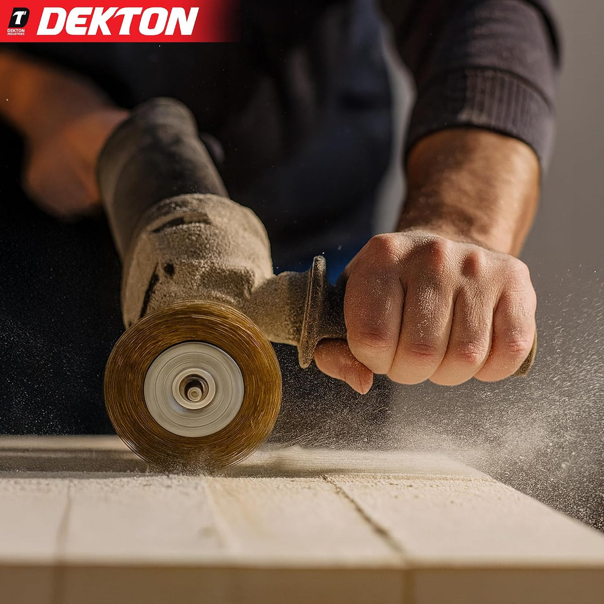 Dekton Wire Wheel Brush Brass Plated 100mm DT80509 | 6mm Shank Power Drill Attachment | Remove Paint-Rust and Scale | Ideal for Hard to Reach Places | Suitable for Power Drills | 4500 RPM Maximum Speed