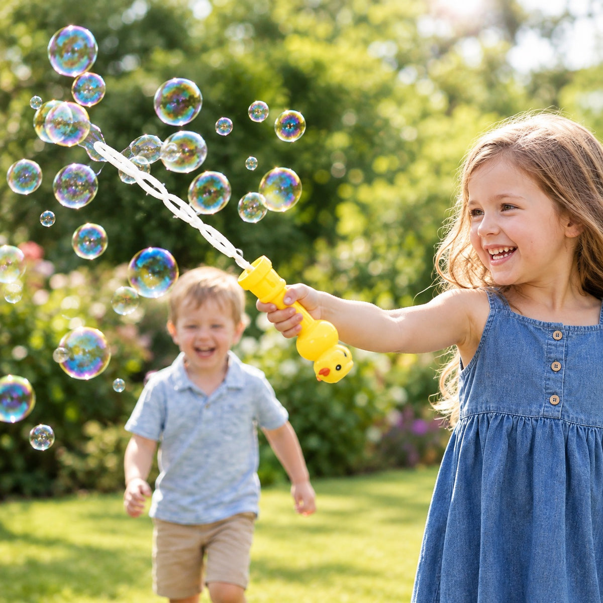 Henbrandt Bubble Sword With Duck Handle Yellow 90ml R50057 | Outdoor Bubble Toy | Bubble Party Toy | Birthday Party Toy | Bubble Maker | Bubble Wand | Bubble Fun Toy | Bubble Blower