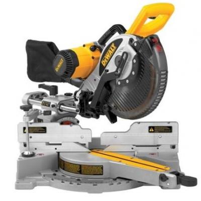 Dewalt Sliding Compound Mitre Saw Silver and Yellow 250mm 110V DW717XPS