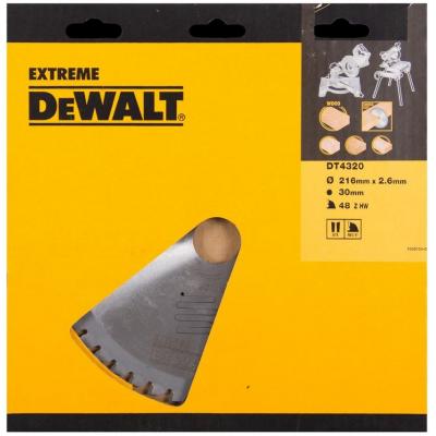 Dewalt Series 60 General Purpose Circular Saw Blade 2.6mm x 216mm DT4320