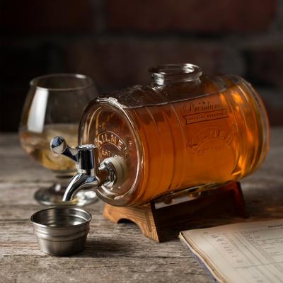 Kilner Barrel Dispenser With Stand Clear 1Ltr 0025.793