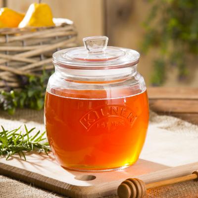 Kilner Push Top Glass Storage With Silicone Seal For Freshness Clear 0.85Ltr 0025.741