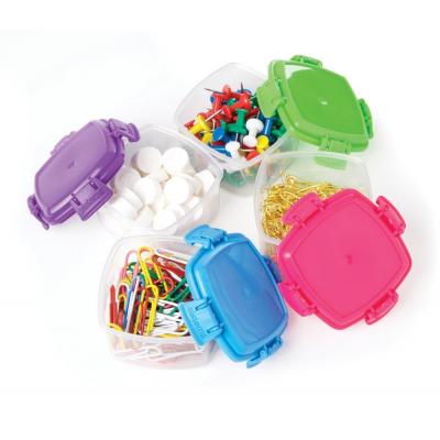 Sistema To Go BPA Free Knick Knack Mini Clip Boxes Multicolored 2.09oz 62ml 4Pk 21127