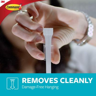 Command White Medium Self Adhesive Damage-Free Water-Resistant Dishwasher Safe Mounting Refill Strips Holds 3lb / 1.3Kg 17021P-ES