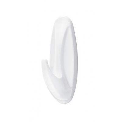 Command White Medium Self Adhesive Damage-Free Water-Resistant Dishwasher Safe Hanging Designer Hooks and Strips Holds 1.3Kg / 3lb 17081ES