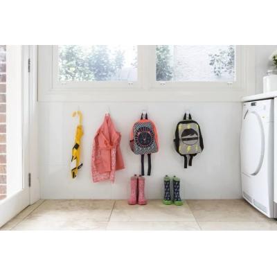 Command White Medium Self Adhesive Damage-Free Water-Resistant Dishwasher Safe Hanging Designer Hooks and Strips Holds 1.3Kg / 3lb 17081ES