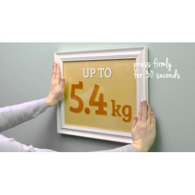 Command White Narrow Self Adhesive Damage-Free Picture Hanging Removable Strips Holds 12lbs/5.4Kg 17207-ES