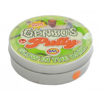 HGL Professor Marty Starter Putty Glow In The Dark Soft Mouldable Clay Slime Stress Reliever Restless Soft Fidget Toy Yellowish Green 30g 7cm x 2cm SV14224