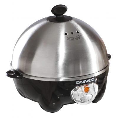 Daewoo Electricals Stainless Steel Seven Egg Cooker Boiler Steamer And Poacher 360W 650g 16cm x 16cm x 16.5cm SDA1194