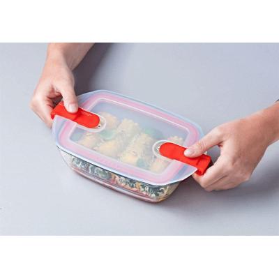 Pyrex Cook And Heat Square Roaster With Vented Lid Transparent 1Ltr