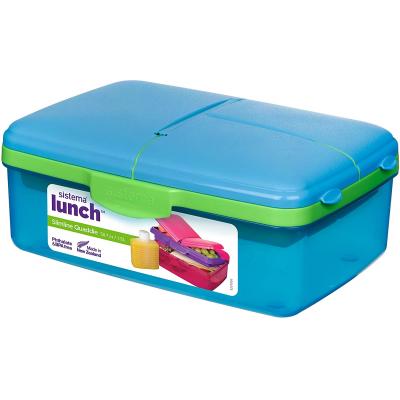 sistema-quaddie-4-compartment-lunch-box-blue-and-green-1.5ltr-5201854