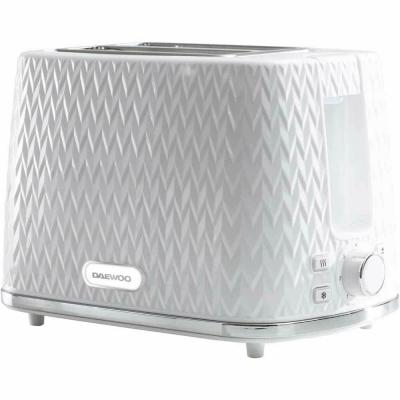 Daewoo Argyle Two Slice Toaster White SDA1781