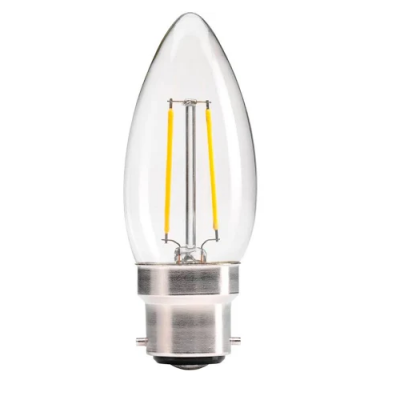 Energizer Dimmable 470 Lumens Candle Filament Led Bulb Warm White 5W S12855