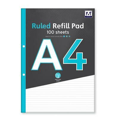 Design Group A Star Stationery Wide Ruled Pages 100 Sheets Ruled Refill Pad White A4 FSC3 RERP 1