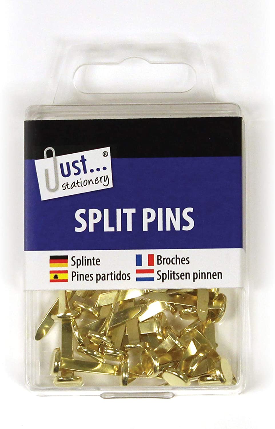 Tallon Just Stationery Split Pins Golden 50 x 20mm 2005019