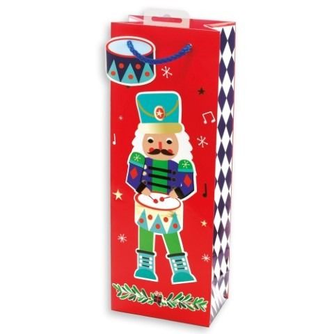 IG Design Group Nutcracker Bottle Bag Red XAJGB70B
