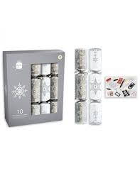Design Group Christmas Crackers Silver And White 12-inch 10Pk XAKGS500