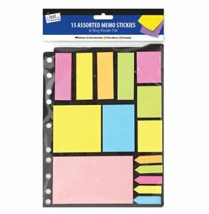 Tallon Just Stationery Memo Stickers Set Assorted 15Pk 5928
