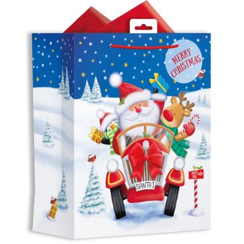 Design Group Santa Red Car Large Bag Multicolour XALGB02L