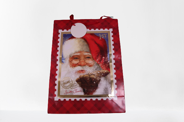Design Group Traditional Framed Santa Extra Large Bag Multicolour XALGB38X-1