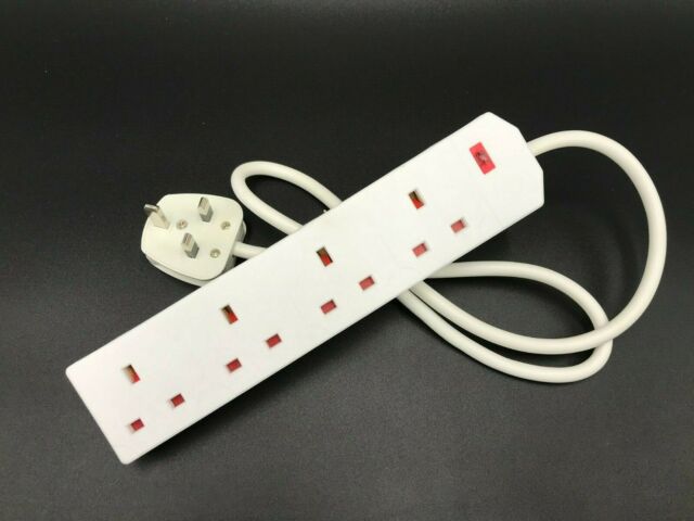 Daewoo Electricals 4 Gang Extension White 1 Metre 13Amp PIF2047