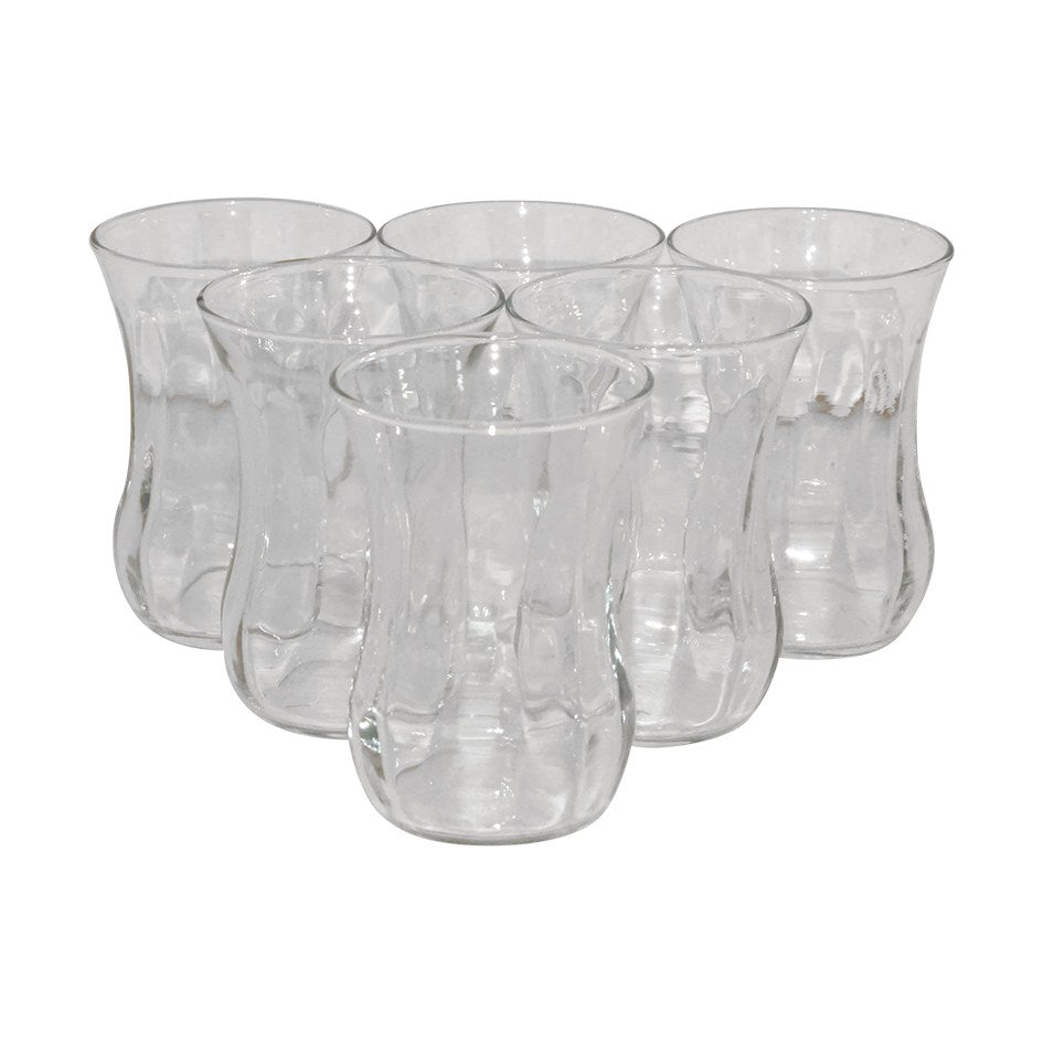 LAV Tea Glasses Clear 115cc 6Pk TR-43-K-002665