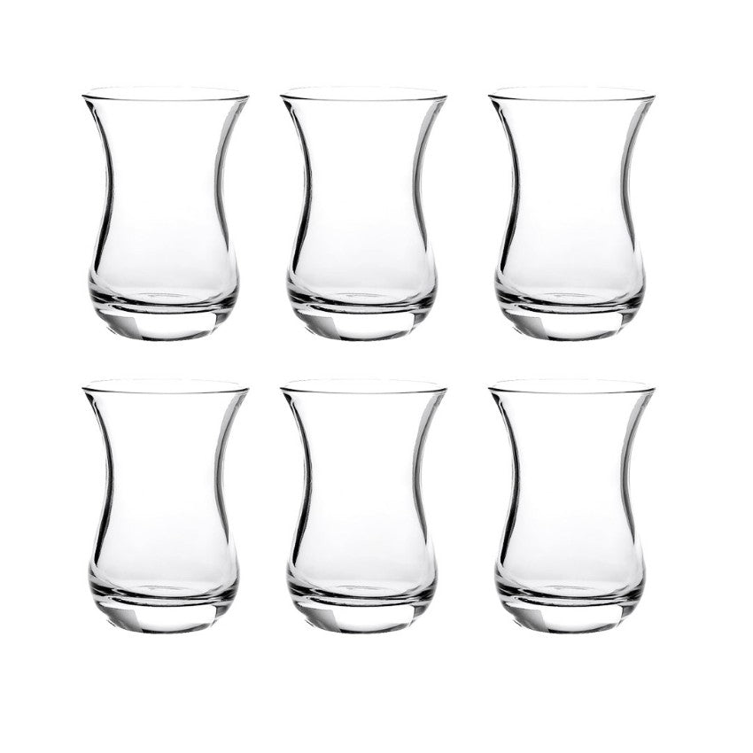 LAV Tea Glasses Set Clear 150cc 6Pk TR-43-K-002665