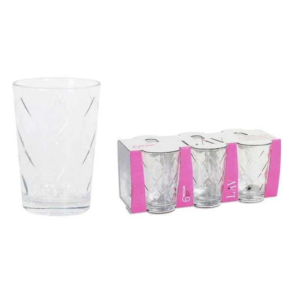 LAV Water Glasses Set Clear 6Pk 175cc TR-43-K-0026665