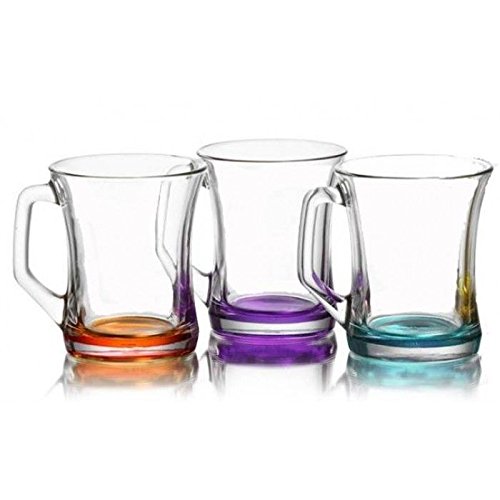 LAV Coloured Mug Set Clear 6Pk 225cc TR-43-K-0026665