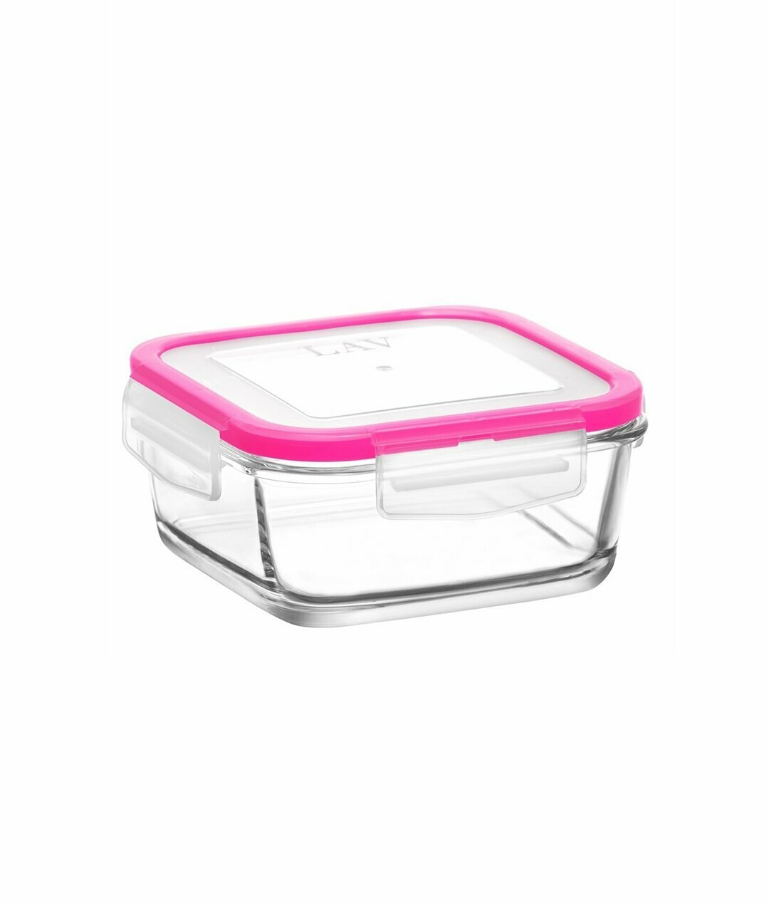 Lav Glass Food Container With Locklid Assorted 400cc