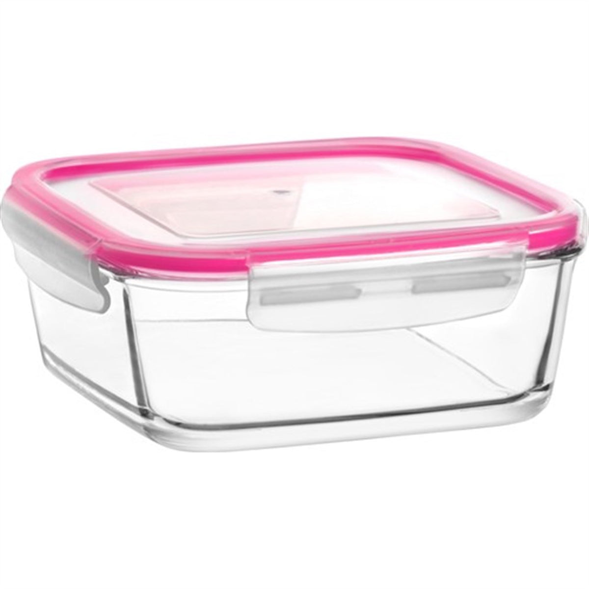 Lav Square Glass Food Container With Locklid 1150cc