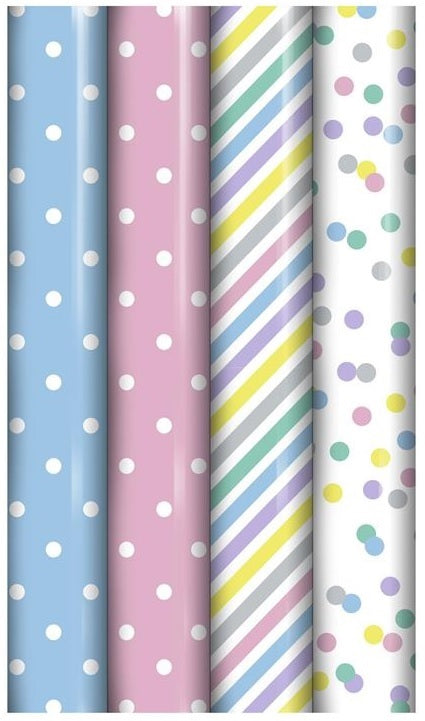 Wrap and Roll Gift Wrap Multicolour 70cm x 3Mtr Pack of 1 29031GWC