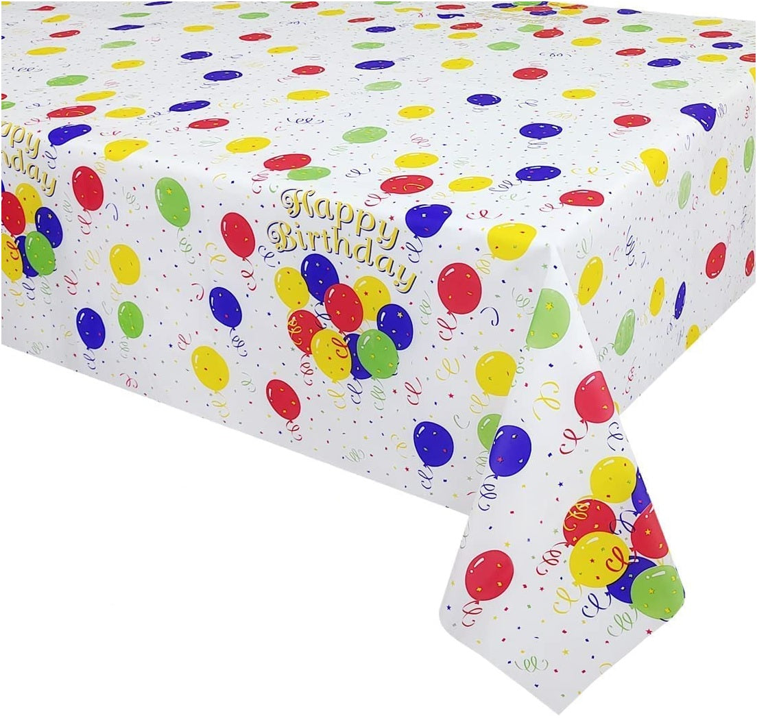 Tallon Party Crazy Assorted Happy Birthday Paper Table Cover 110cm x 160cm 5845