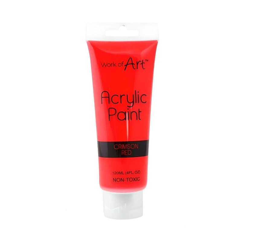 Tallon Work of Art High Quality Quick Drying Acrylic Paint Red 120ml 6722