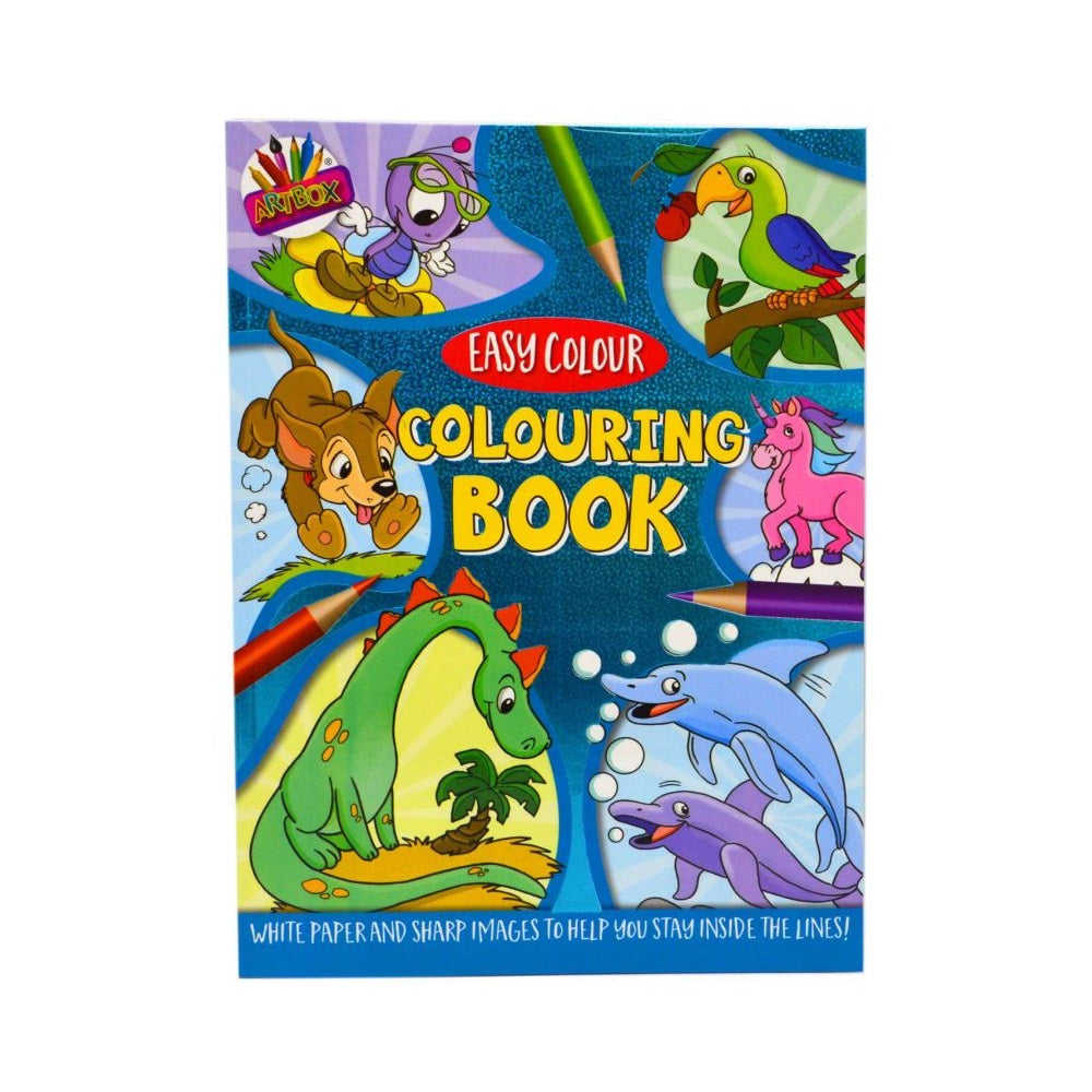Tallon Artbox Kids Fun Educational Easy Colour Colouring Book 6840
