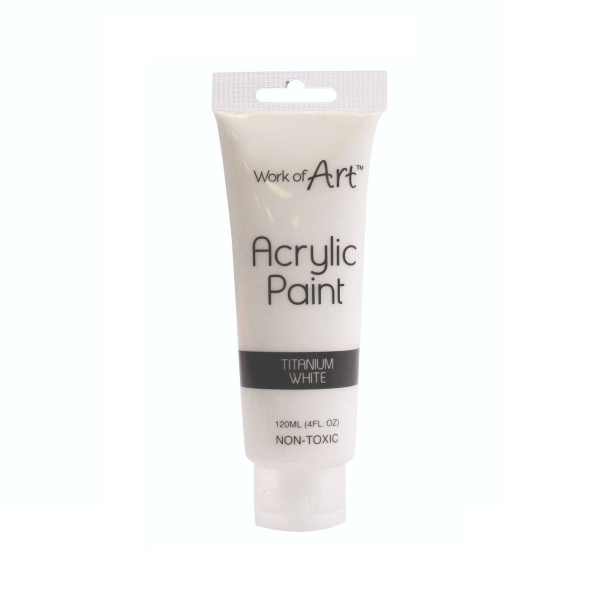Tallon Work of Art Acrylic Paint Non-Toxic Waterproof Titanium White 120ml 2004937