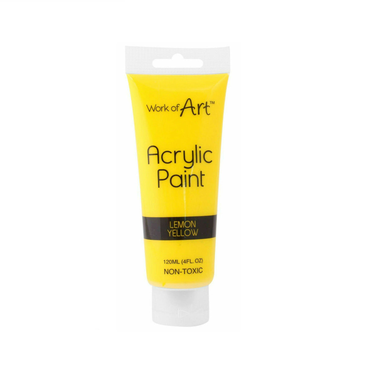 Tallon Work of Art Acrylic Paint Non-Toxic Waterproof Lemon Yellow 120ml 6727