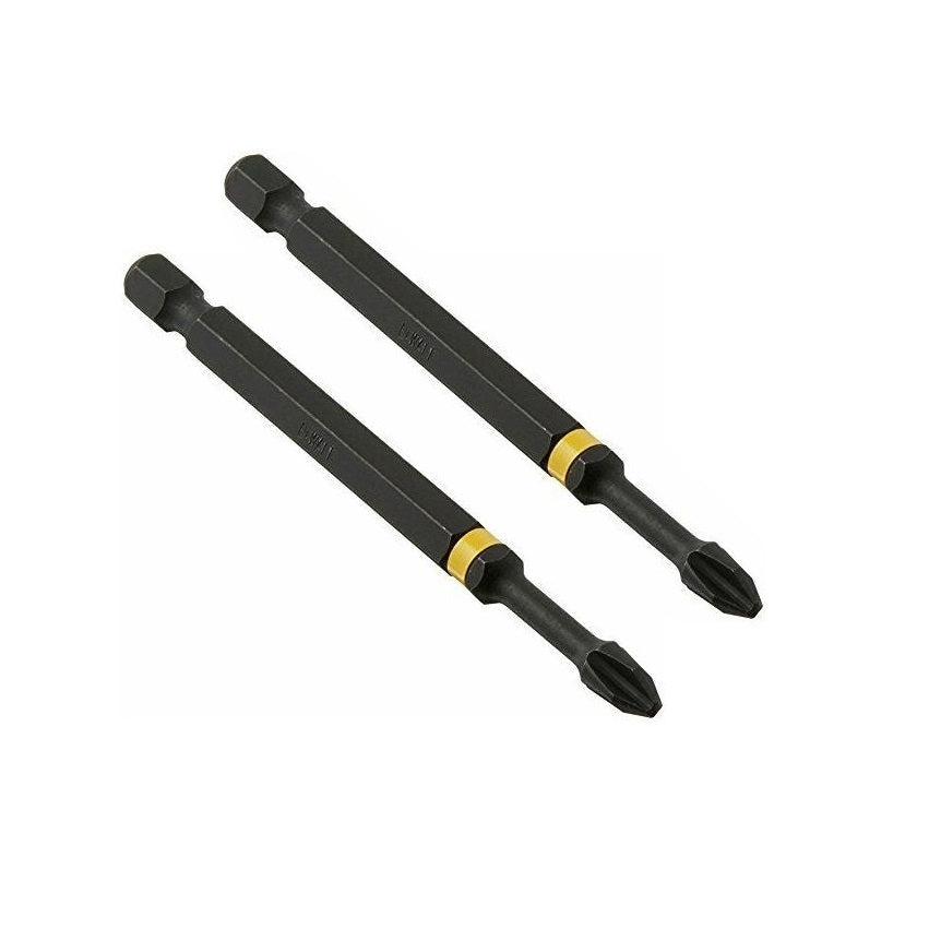 Dewalt Extreme Impact Resistant PH2 Torsion Bit Black 89mm Pack of 2 DT70567T