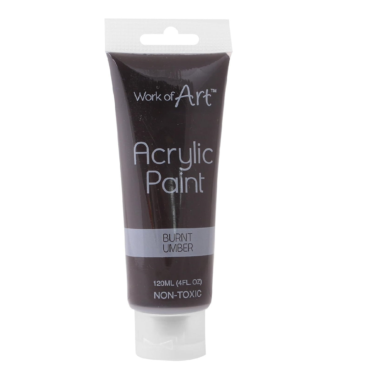 Tallon Non-Toxic Work Of Art Acrylic Paint Burnt Umber Brown 120ml Pack of 1 6729