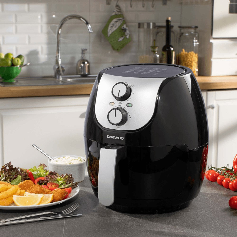 Daewoo Single Pot Air Fryer Black 1400W 4Ltr SDA1861