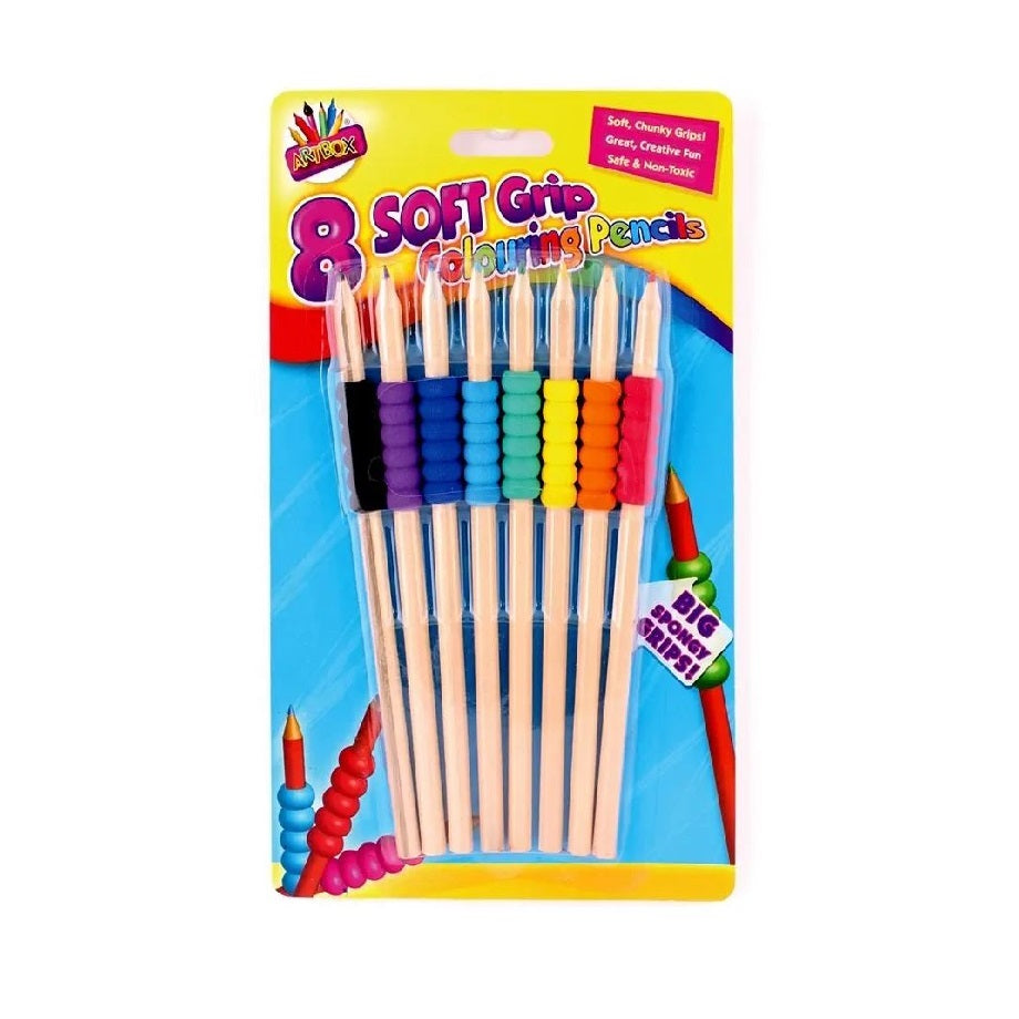 Tallon Bright Grip Colour Pencil Assorted 8Pk 1048