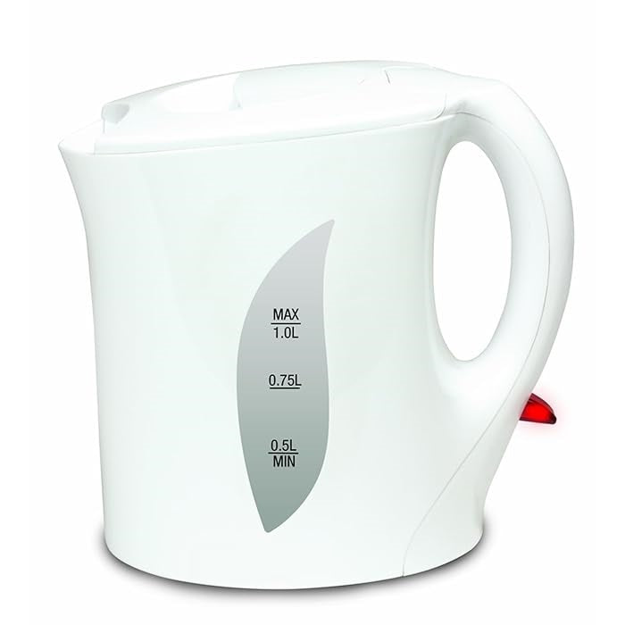 Daewoo Cordless Plastic Kettle with Power Indicator Light 1400-1650W White 1Ltr SDA2486